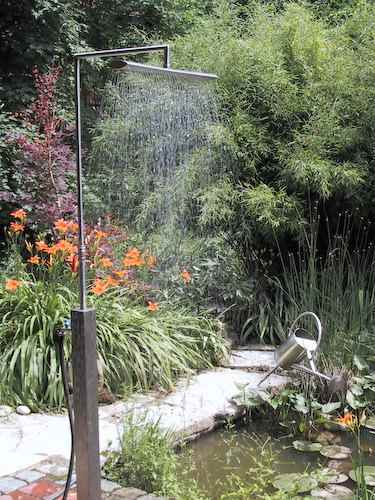 Pooldusche Duschen Am Teich Im Garten Aussendusche Gartendusche