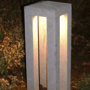 Außenlampen aus Naturstein. Qualitäts Echtstein Gartenleuchten !