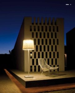 Außen Stehleuchten Fiberglas schwarz weiß grün Orange Garten