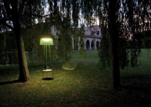Garten Stehleuchte aus Fiberglas