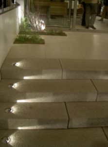 Außen Boden und Wand Winkelleuchte Edelstahl seitlicher