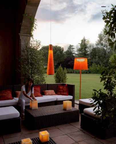 Schmale lange farbige Außen Led Hängeleuchten Kegel