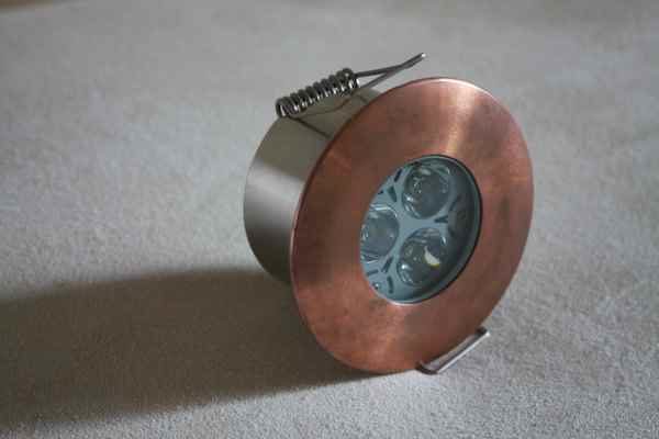 LED Leuchte Dachüberstand Kupfer