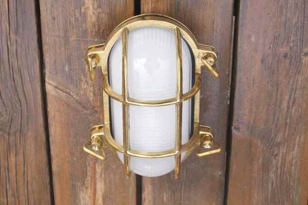 maritime Korbleuchte messing