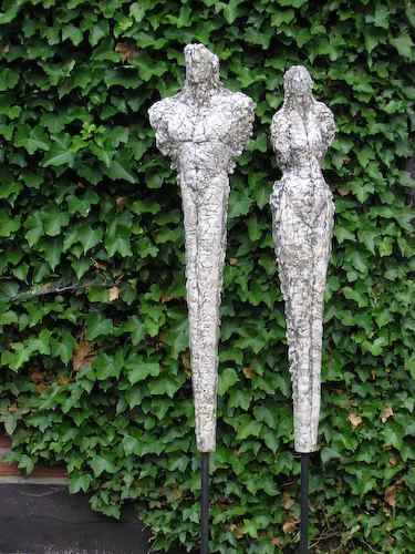 Paar Garten-Skulptur
