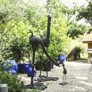 Riesen Straußen Gartenfiguren