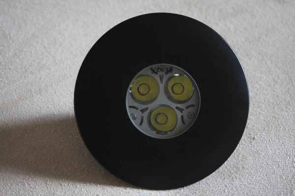 LED Deckeneinbauleuchte schwarz Außenbereich,105mm