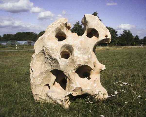 Skulptur Naturstein Garten