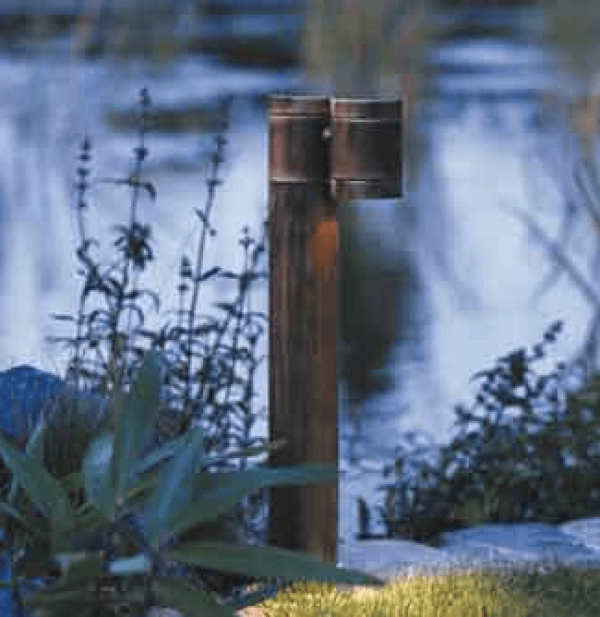 Blendfrei Messing Gartenleuchte