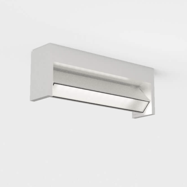 Drehbare schmale Außen Deckenlampe weiß modern