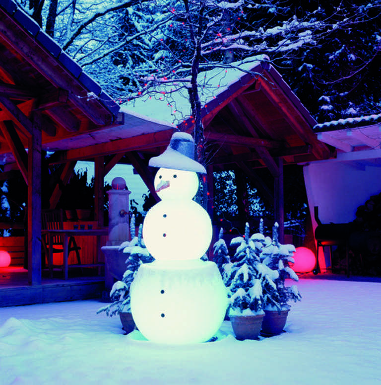 Leuchtender Schneemann für außen in 2 Größen, gleichmäßiges Licht!