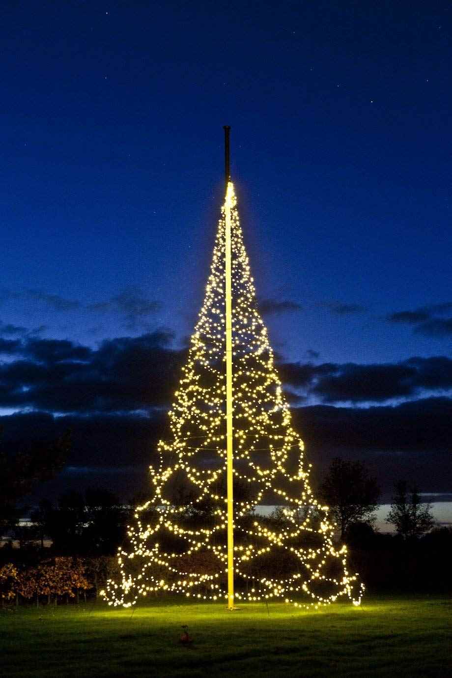 LED Lichterbaum Fahnenmast groß