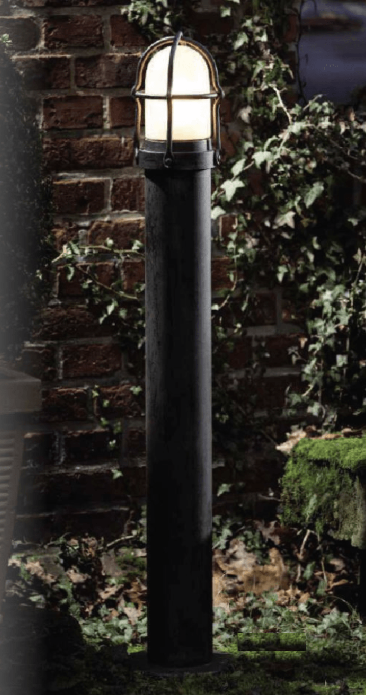 Wegbeleuchtung im Korbleuchten Stil aus Schmiedeeisen