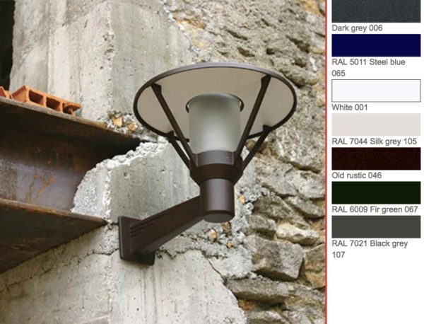 Zeitlose Wand Außenleuchte mit und ohne Bewegungsmelder in verschiedenen Farben