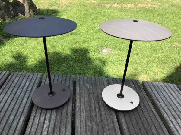 Holz Akku Tischlampen Wenge und Eiche