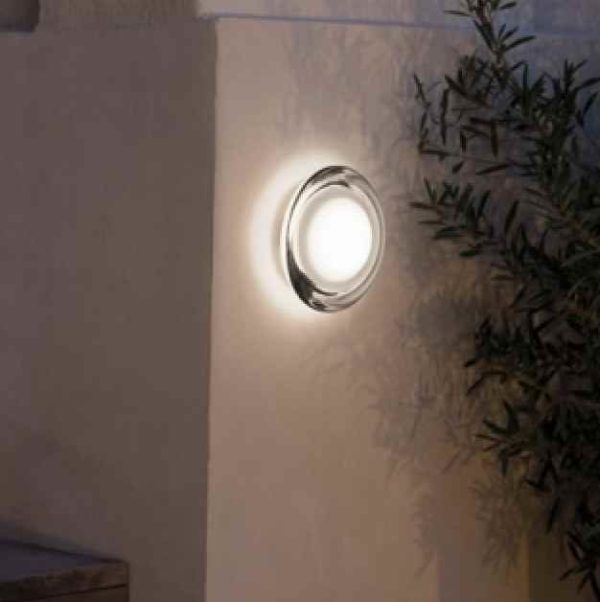 Runde Kristallglas außen Wandlampe