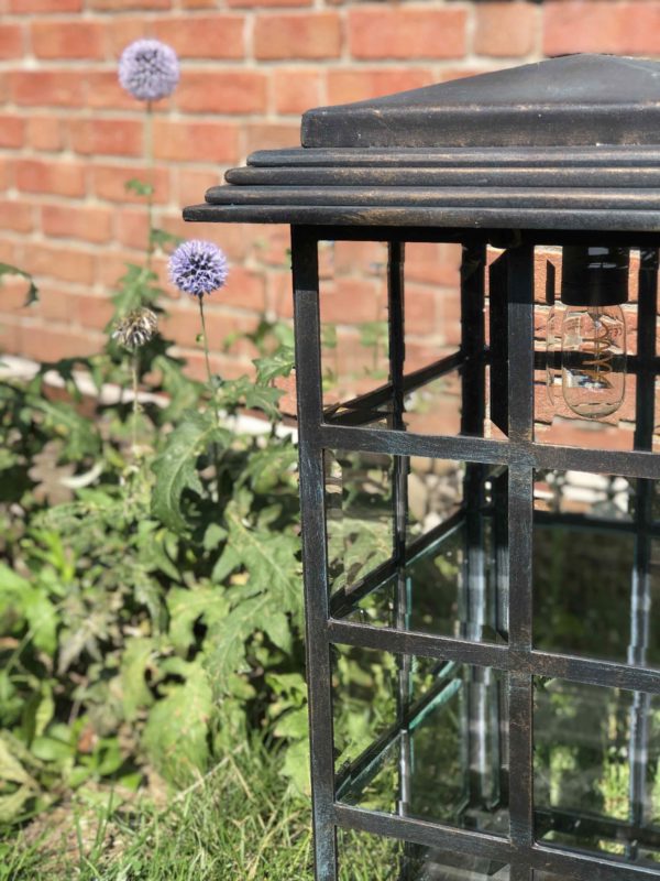 Mediterrane Gartenleuchte Terrasse handgeschmiedet