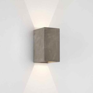 Rechteckige Beton Wandlampe up + down