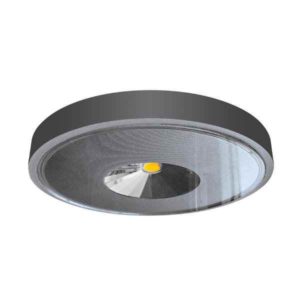 Runde schwarze LED Decken Anbauleuchte IP65