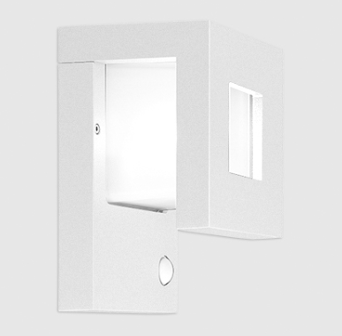 Wandlampe außen weiß mit Bewegungsmelder
