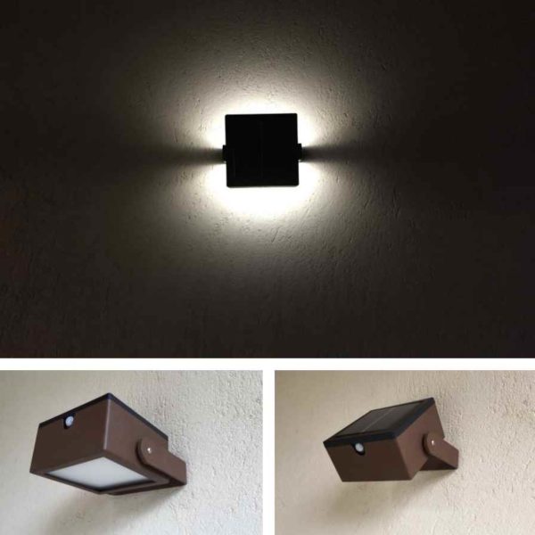 Schwenkbare Solar Wandleuchte
