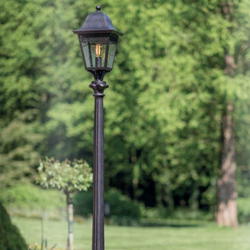 Gartenlaterne Aluminium Lampe Garten Laterne Leuchte Außen Beleuchtung Kandelabe 