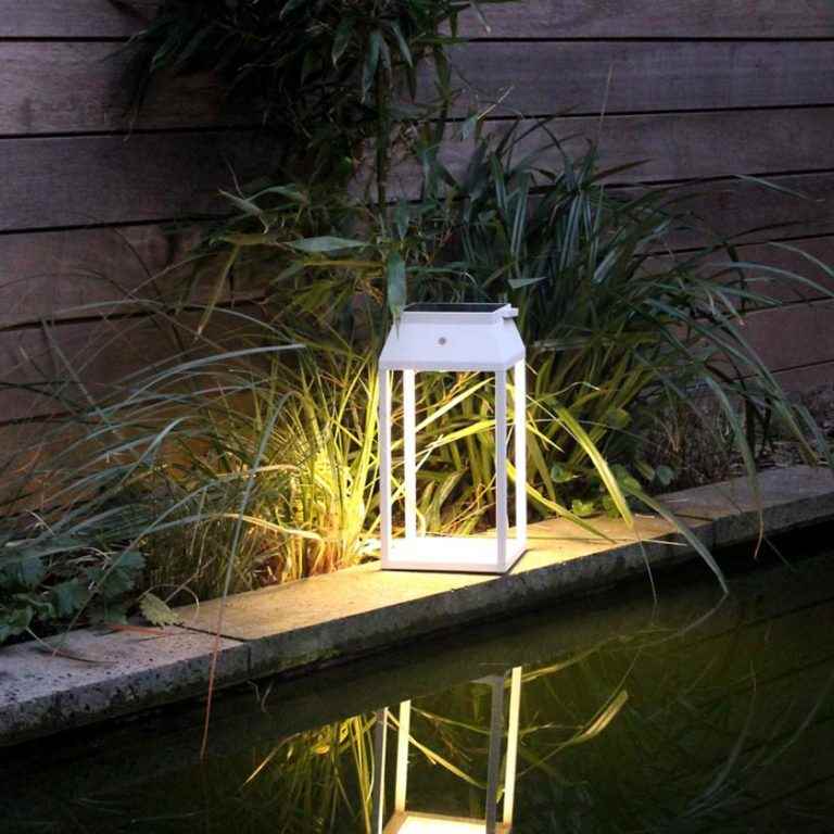 Tischbeleuchtung für außen im Garten oder auf der Terrasse.