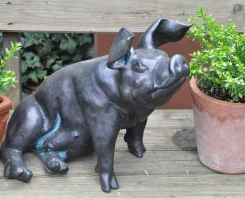 Schwein Skulptur für außen und innen