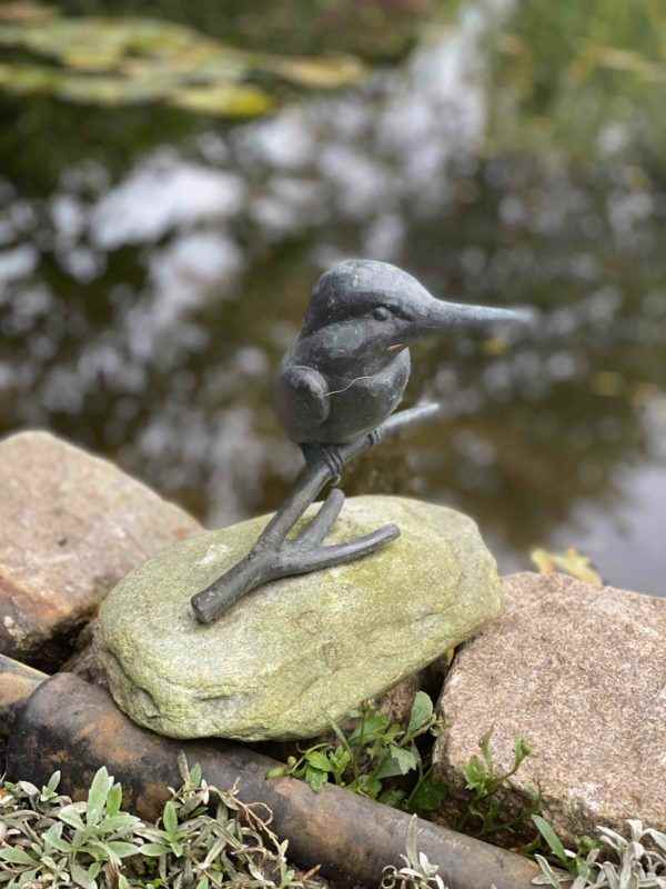 Eisvogel Figur für außen zum Beispiel am Teich