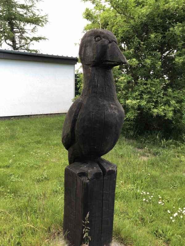 Gans Skulptur aus Holz gefertigt