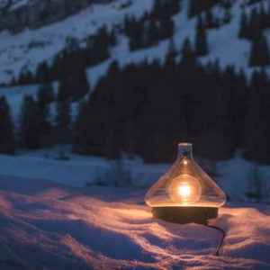 Weihnachtliche Gartenleuchten