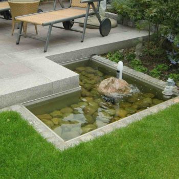 Edelstahl Garten Wasserbecken Gartenleuchten.de