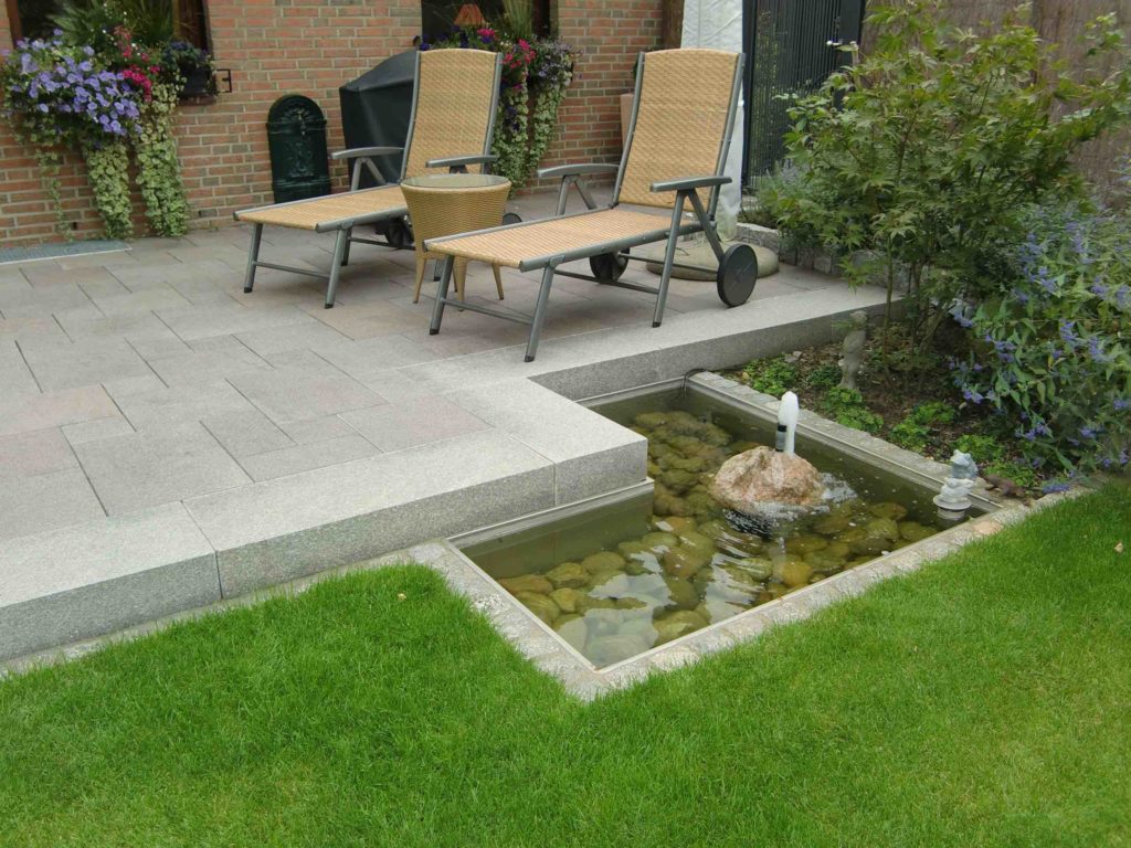 Edelstahl Garten Wasserbecken | Gartenleuchten.de