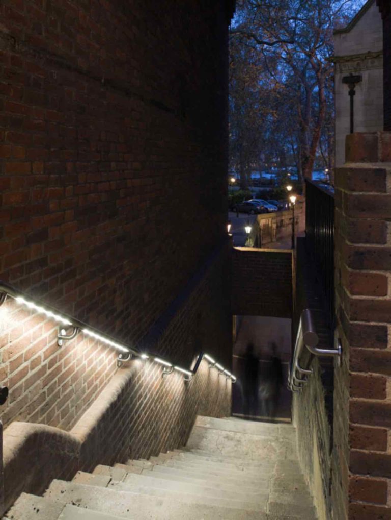 Edelstahl Wand Handlauf mit Beleuchtung -Ausdruck modernen Lifestyles