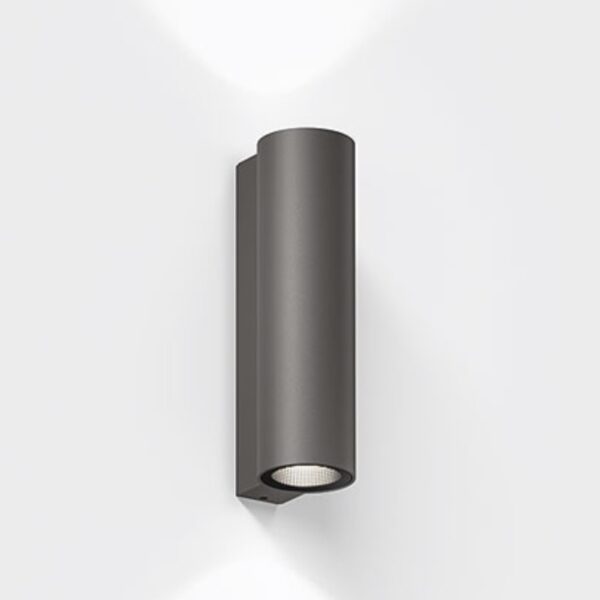 IP65 up down Außenwandlampe 2700K braun