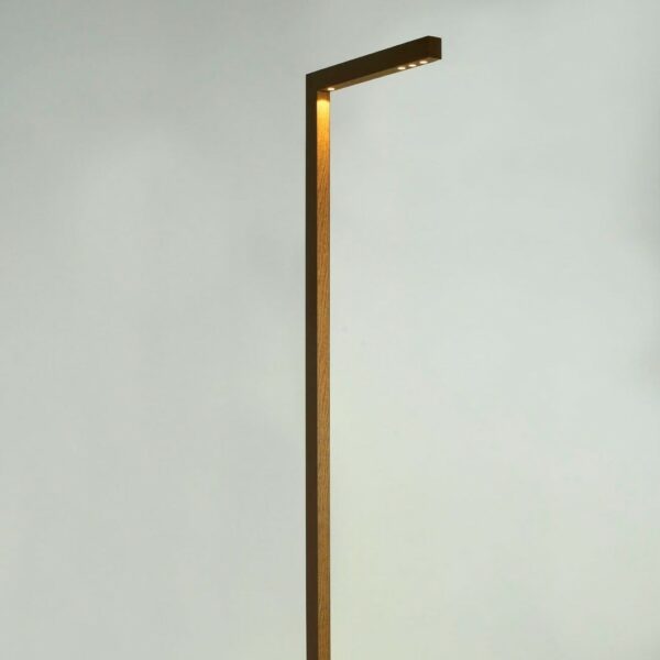 Moderne LED Außen Stehlampe im Corten Stahl finish