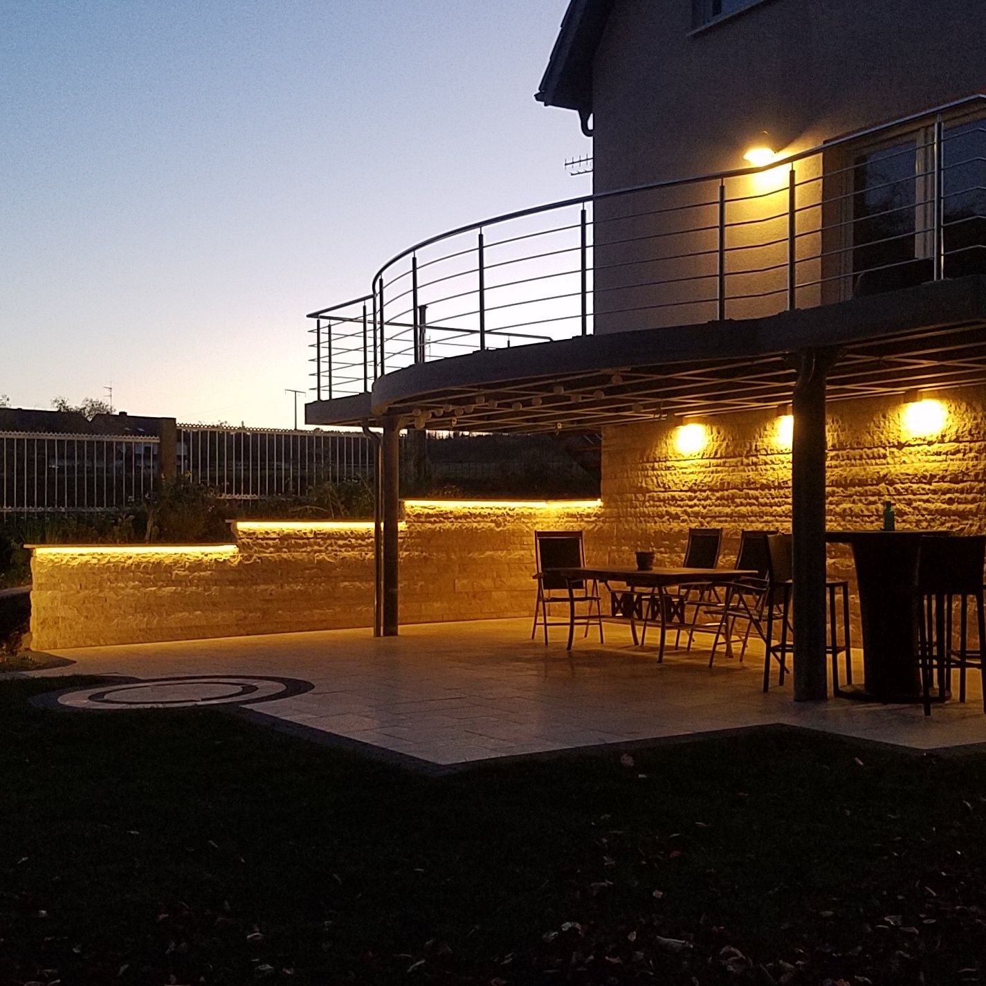 LED Lichterschlauch Beleuchtung Außen Garten Terrasse Weg