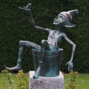 Fröhliche Garten Skulptur aus Bronze