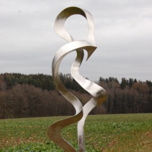 Gartenskulptur aus Edelstahl 175cm