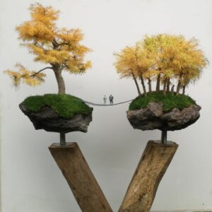 Bonsai Skulptur für außen