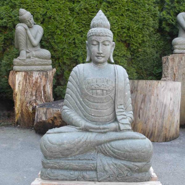 Gartenskulptur Buddha aus Naturstein