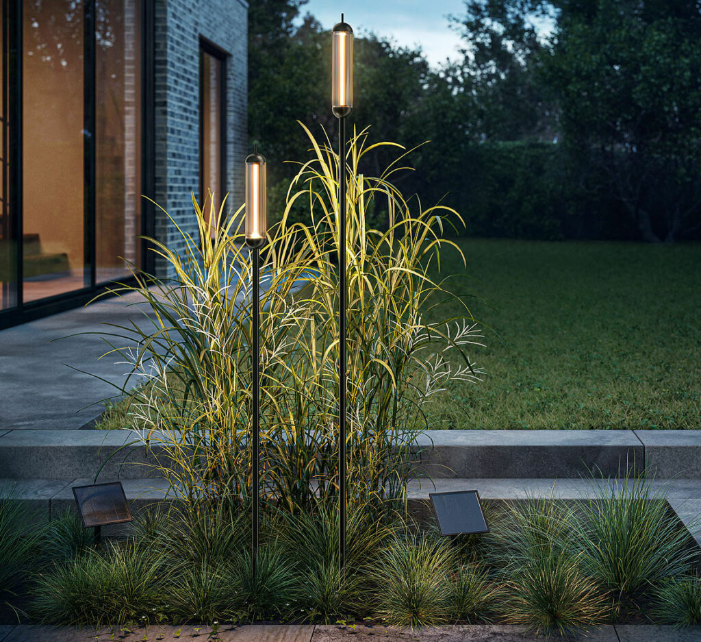 Schöne Solar Gartenbeleuchtung mit einzigartigen Design