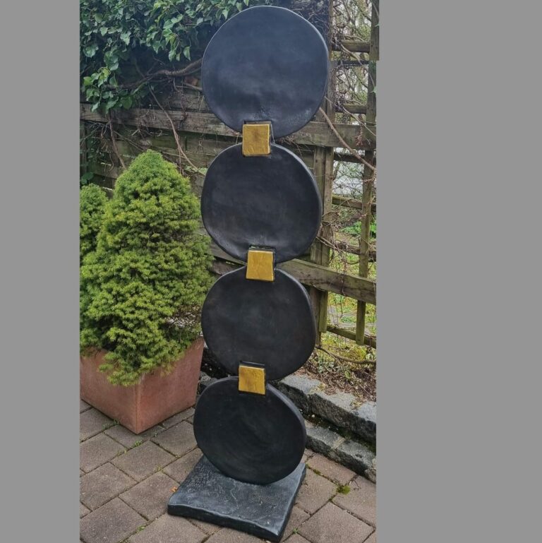 Antike Gartenskulptur 'Mr Ratty' Aus Kunstharz – Bronze-Look, Wetterfest, Für Garten Oder Regal