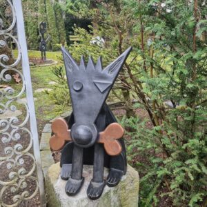 Hundeskulptur für den Garten