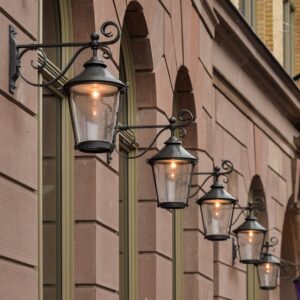 Schöne Wandlaternen in Hamburg