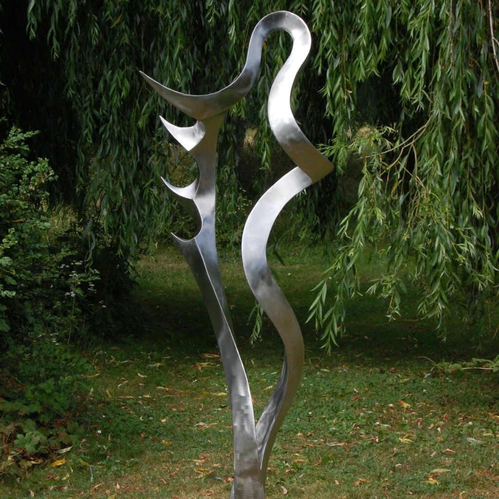 Magische Edelstahl Skulptur für Außen Gartenleuchten.de