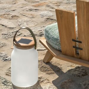 Design Solarleuchte Milchflasche