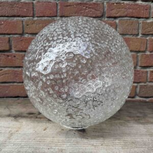 Hoffmeister Kugelglas 32cm klar mit grober Sprenkelung