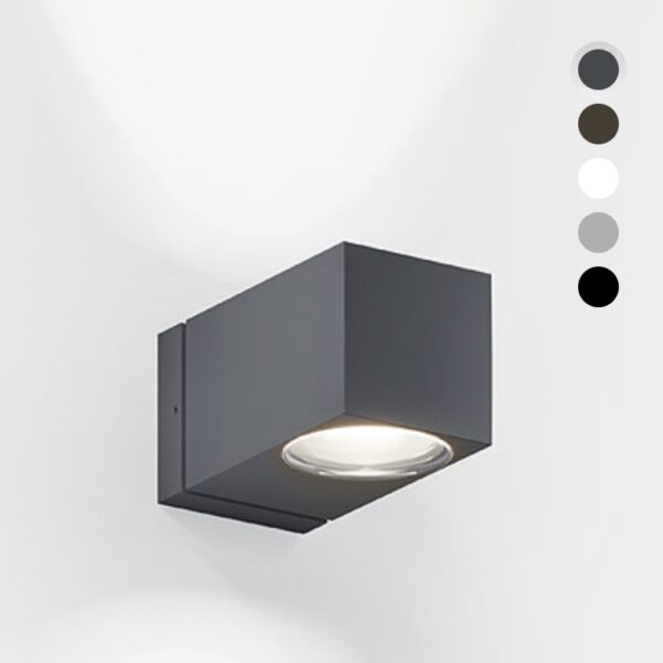 Dimmbare LED Außen Wandleuchte für moderne Lichtgestaltung in 5 modernen Farben