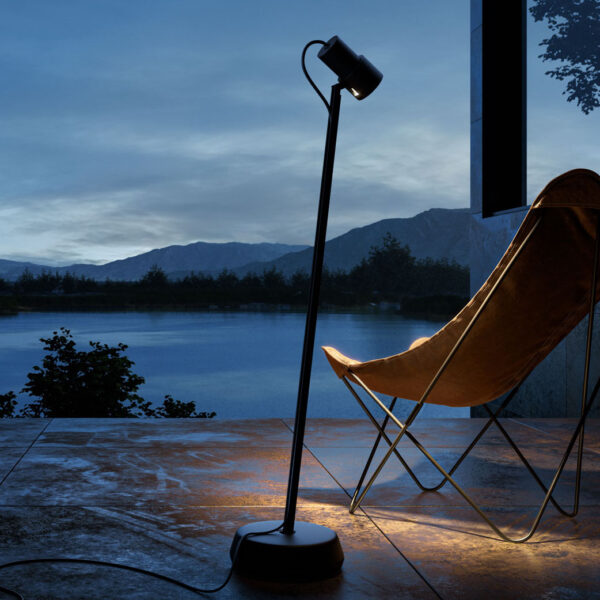 Portable Leseleuchte für die Terrasse